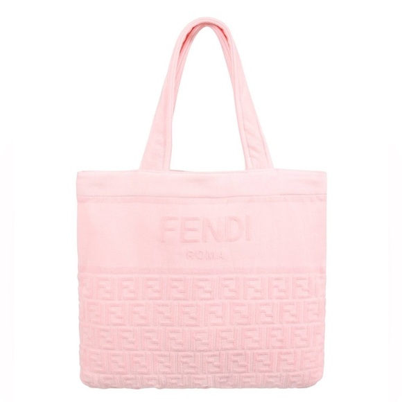 ONE DAY SALE!! Fendi FF terry cloth convertible tote bag / Beach towel NWT - Picture 1 of 8